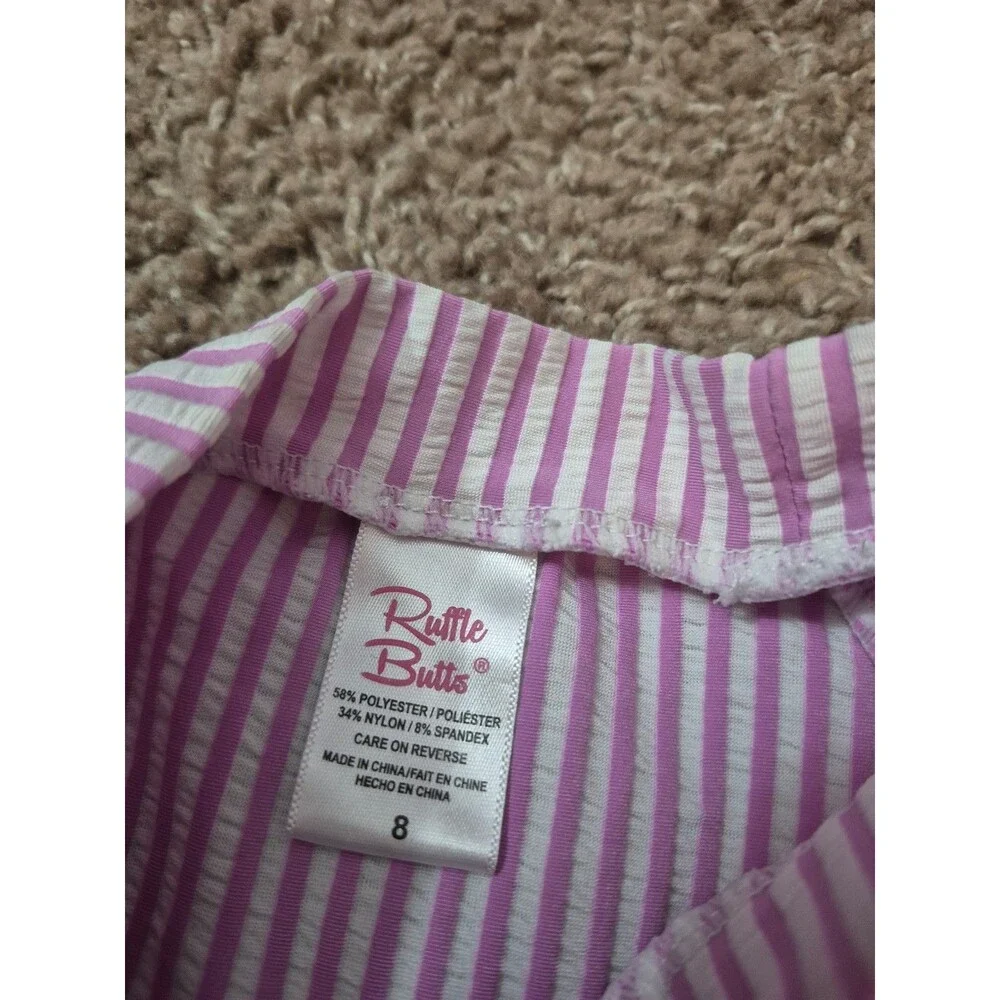 Rufflebutts swim rash guard size 8 girls